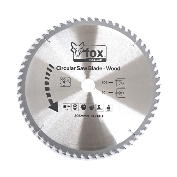 CIR SAW BLADE WOOD 305X30X60T FOX CIR SAW BLADE WOOD 305X30X60T FOX