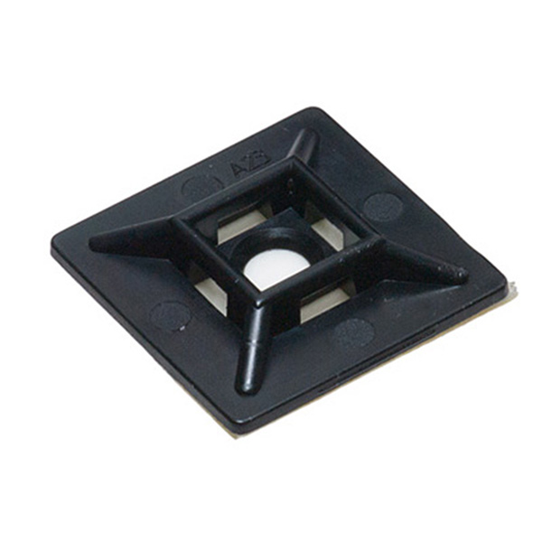 Cable tie mnt sq 19x19 100pc blk Cable tie mnt sq 19x19 100pc blk