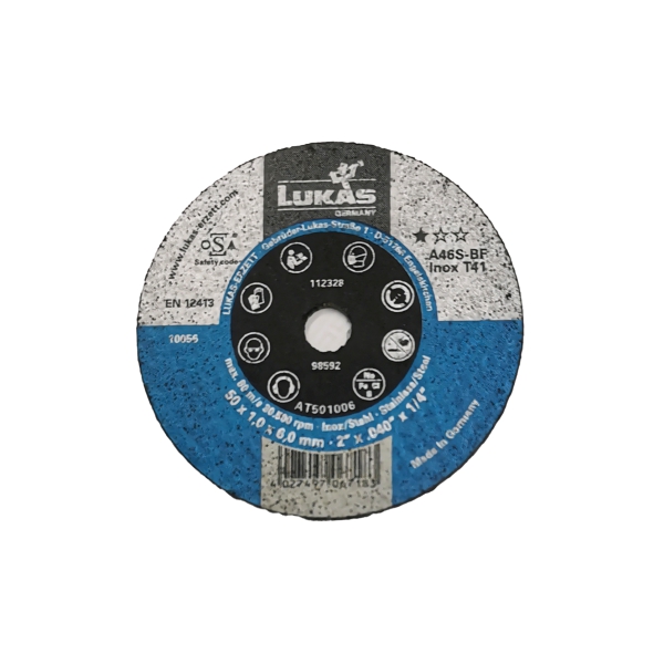 CUT DISC INOX 50-1.0-6 LUKAS CUT DISC INOX 50-1.0-6 LUKAS