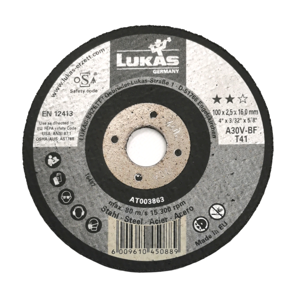 CUT DISC STL 100-2.5-16 LUKAS CUT DISC STL 100-2.5-16 LUKAS