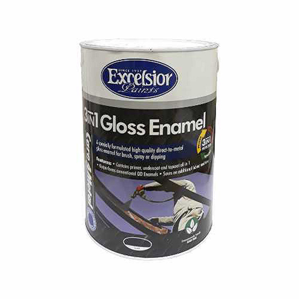 ENAMEL GLS BLK 3IN1 5L EXCELSIOR ENAMEL GLS BLK 3IN1 5L EXCELSIOR