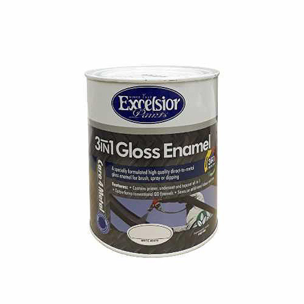 ENAMEL GLS WHI 3IN1 1L EXCELSIOR ENAMEL GLS WHI 3IN1 1L EXCELSIOR
