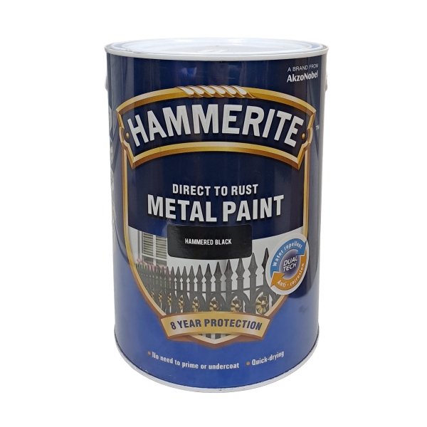 HAMMERITE HAM BLACK PAINT 5L HAMMERITE HAM BLACK PAINT 5L