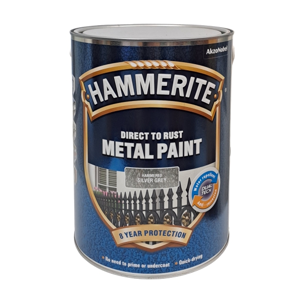 HAMMERITE HAM SILV GREY PAINT 5L HAMMERITE HAM SILV GREY PAINT 5L