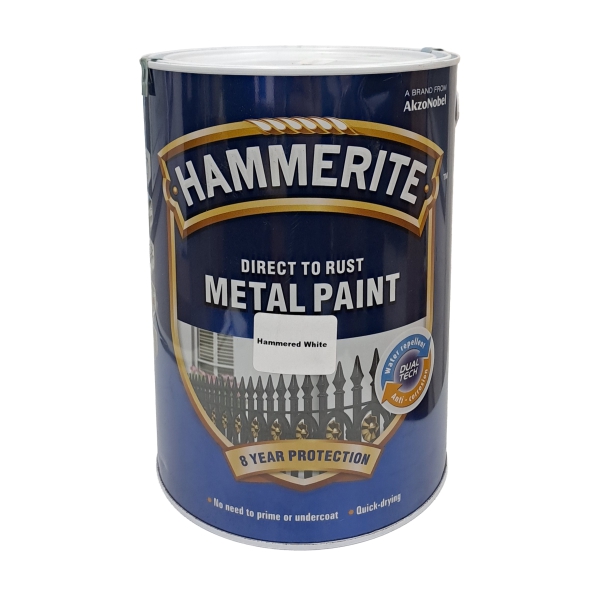 HAMMERITE HAM WHITE PAINT 5L HAMMERITE HAM WHITE PAINT 5L