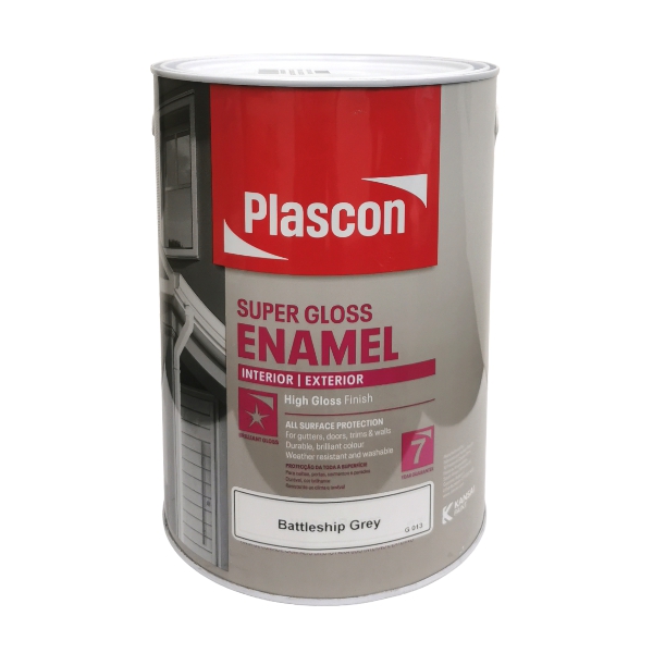 SUPER UNIV BATTLESHIP GREY 5L PLASCON SUPER UNIV BATTLESHIP GREY 5L PLASCON