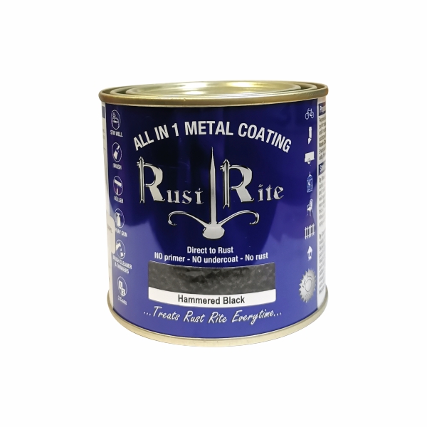 RUSTRITE HAMMERED BLACK 500ML RUSTRITE HAMMERED BLACK 500ML