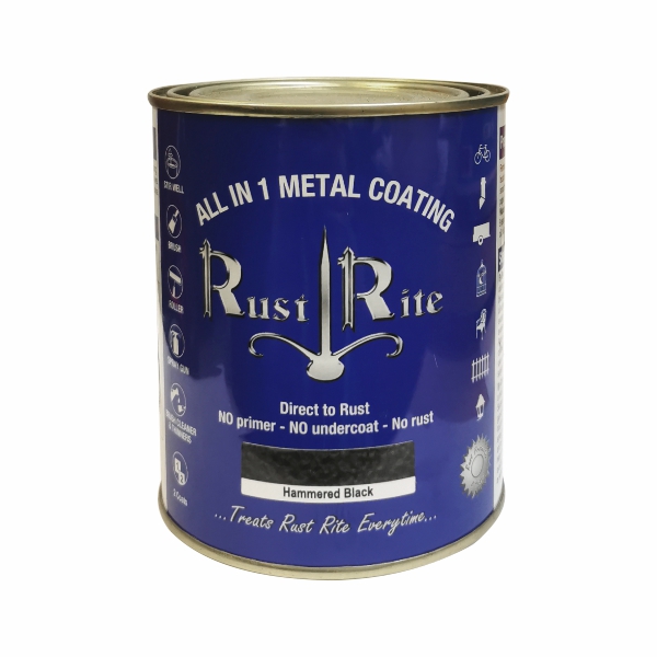 RUSTRITE HAMMERED BLACK 1LTR RUSTRITE HAMMERED BLACK 1LTR