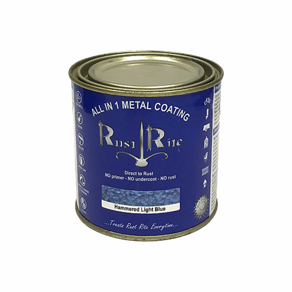 RUSTRITE HAMMERED LT BLUE 500ML RUSTRITE HAMMERED LT BLUE 500ML