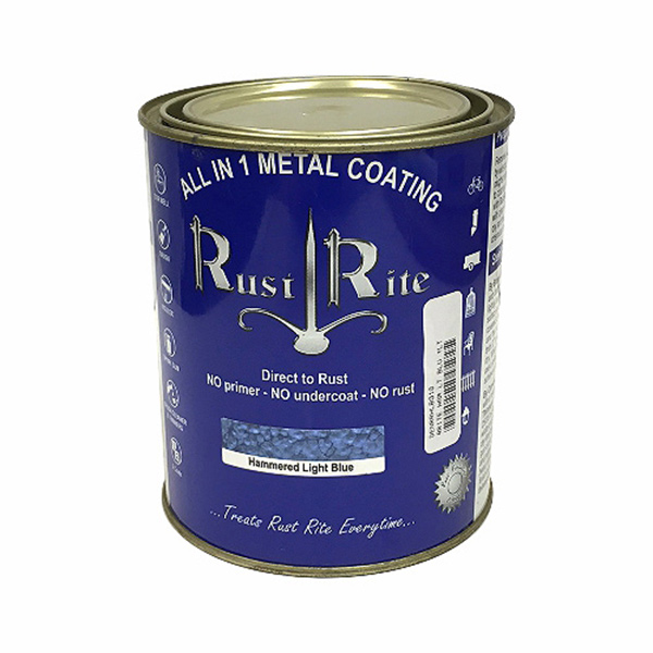 RUSTRITE HAMMERED LT BLUE 1L RUSTRITE HAMMERED LT BLUE 1L