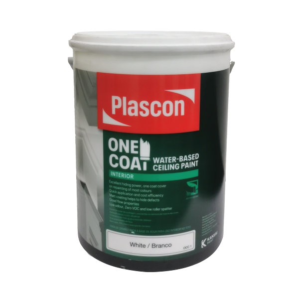 ONE COAT CEILING FLAT WHITE 5L ONE COAT CEILING FLAT WHITE 5L