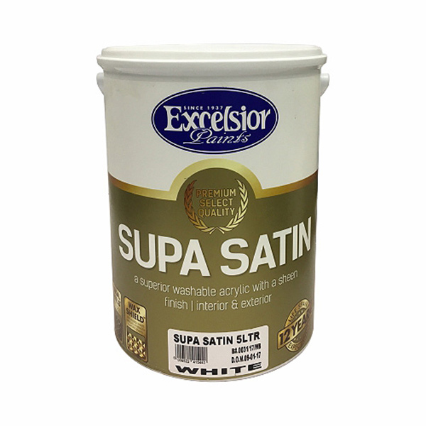 EXCELSIOR SATIN ACRYLIC WH 5LT EXCELSIOR SATIN ACRYLIC WH 5LT
