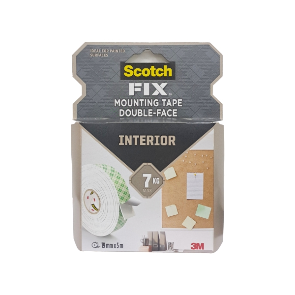 D/SIDED TAPE 19 X 5M INDOOR 3M D/SIDED TAPE 19 X 5M INDOOR 3M