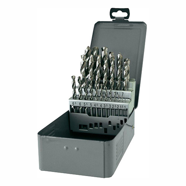 DRILL SET HSS HALF GROUND 25PC