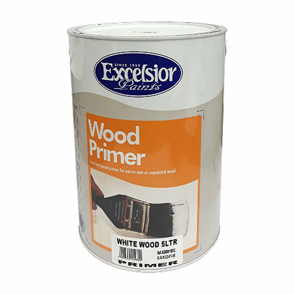 PRIMER WOOD WHITE 5LT EXCELSIOR PRIMER WOOD WHITE 5LT EXCELSIOR