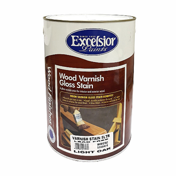VARNISH WOOD L/OAK 5LT EXCELSIOR VARNISH WOOD L/OAK 5LT EXCELSIOR