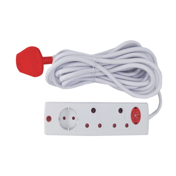 M/PLUG 3W 10AMP 3MT SURGE WHT M/PLUG 3W 10AMP 3MT SURGE WHT