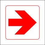 SIGN 290X290 FIRE EXT ARROW SIGN 290X290 FIRE EXT ARROW