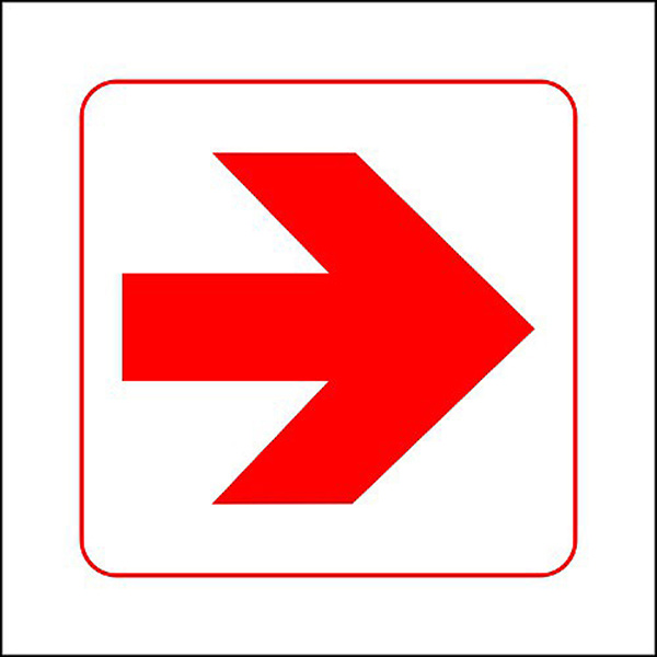 SIGN 290X290 FIRE EXT ARROW SIGN 290X290 FIRE EXT ARROW