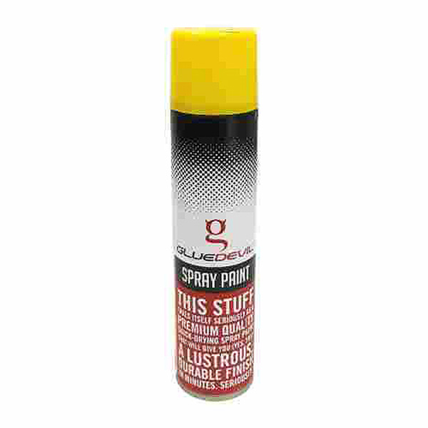 S/PAINT CAN YELLOW 300ML GLUE DEVIL S/PAINT CAN YELLOW 300ML GLUE DEVIL