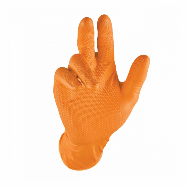 GLOVE GRIPPAZ 50PCE ORANGE MEDIUM GLOVE GRIPPAZ 50PCE ORANGE MEDIUM