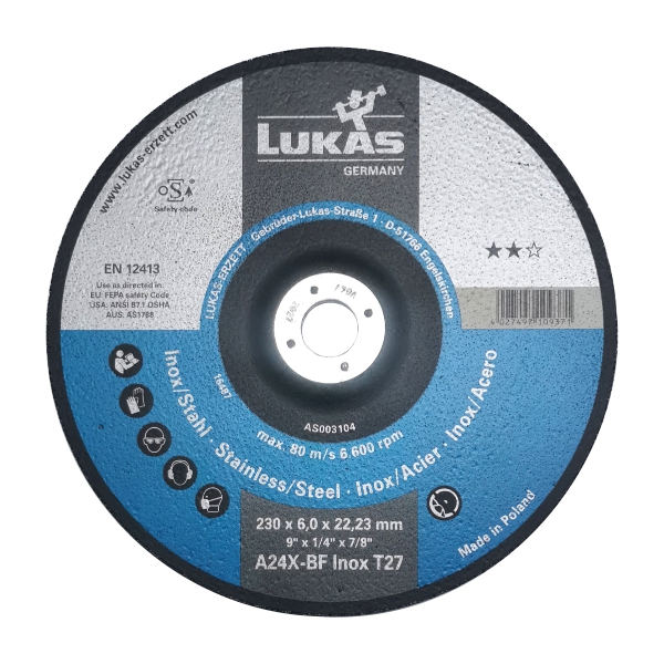GR DISC INOX 230-6-22.23 LUKAS GR DISC INOX 230-6-22.23 LUKAS