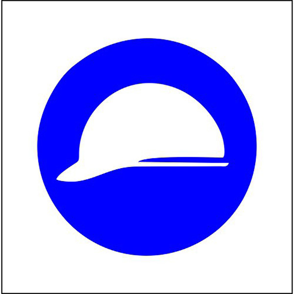 SIGN 290X290 HARD HAT SIGN 290X290 HARD HAT