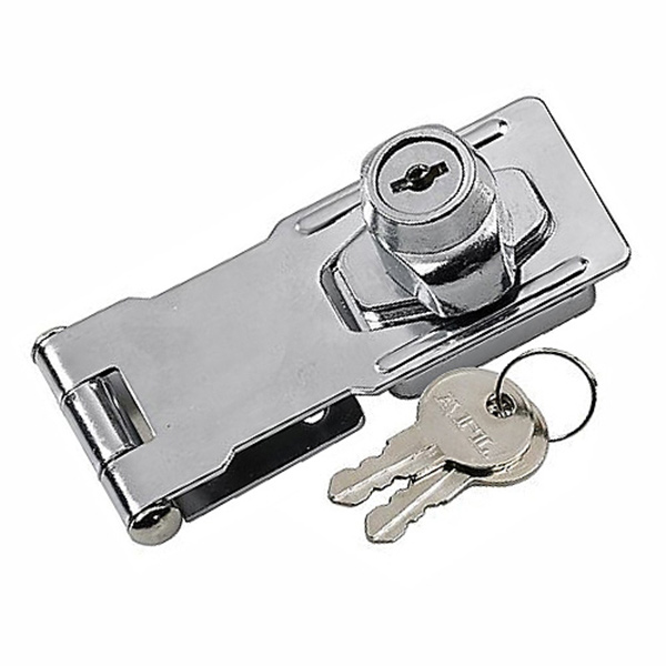 HASP & STAPLE LOCKABLE 100MM CP HASP & STAPLE LOCKABLE 100MM CP
