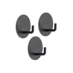 HOOK ROUND BLACK 3PC HOOK ROUND BLACK 3PC