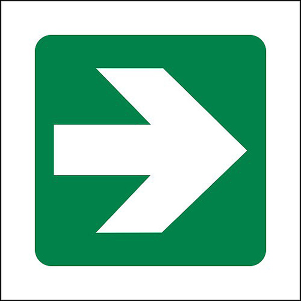 SIGN 290X290 GRN INFO ARROW SIGN 290X290 GRN INFO ARROW