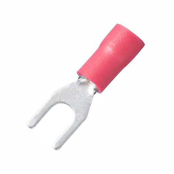 LUG FL FORK RED 4MM 5PC LUG FL FORK RED 4MM 5PC