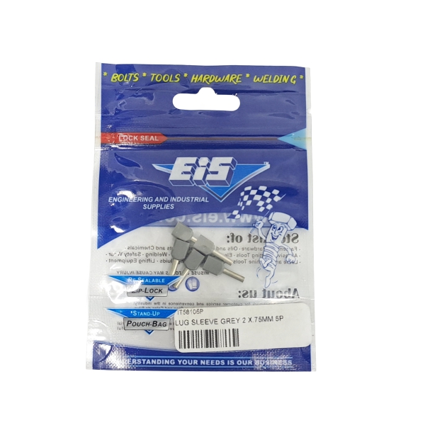 LUG SLEEVE GREY 2 X.75MM 5P LUG SLEEVE GREY 2 X.75MM 5P