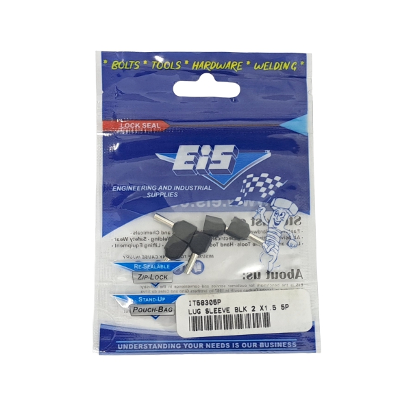 LUG SLEEVE BLK 2 X1.5MM 5P LUG SLEEVE BLK 2 X1.5MM 5P