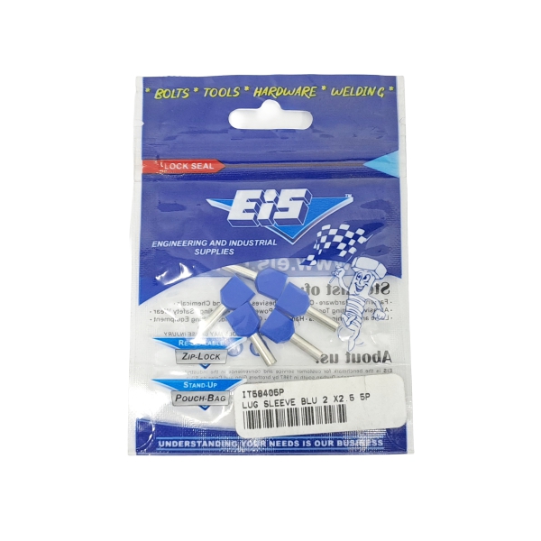 LUG SLEEVE BLUE 2 X2.5MM 5P LUG SLEEVE BLUE 2 X2.5MM 5P