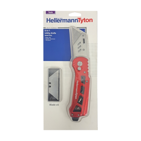 KNIFE UTILITY 6IN1 HELLERMANN KNIFE UTILITY 6IN1 HELLERMANN