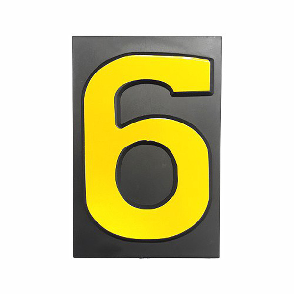 PLASTIC NUMBER LGE NO: 6 PLASTIC NUMBER LGE NO: 6