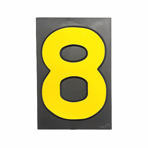 PLASTIC NUMBER LGE NO: 8 PLASTIC NUMBER LGE NO: 8