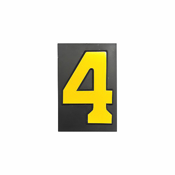 PLASTIC NUMBER SML NO: 4 PLASTIC NUMBER SML NO: 4