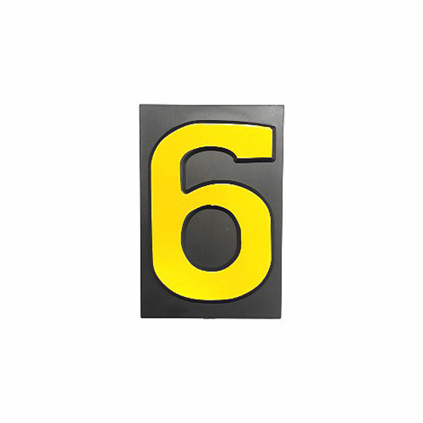PLASTIC NUMBER SML NO: 6 PLASTIC NUMBER SML NO: 6
