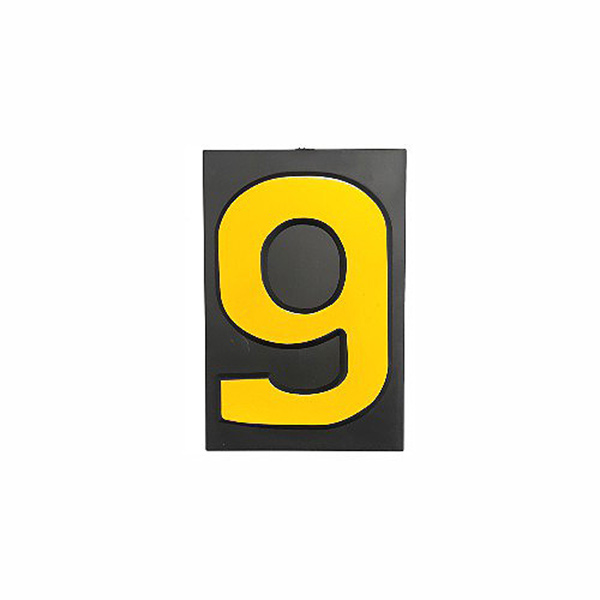 PLASTIC NUMBER SML NO: 9 PLASTIC NUMBER SML NO: 9