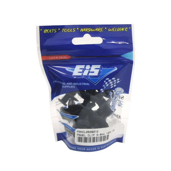 PANEL CLIP 6-8mm 10PC PP PANEL CLIP 6-8mm 10PC PP