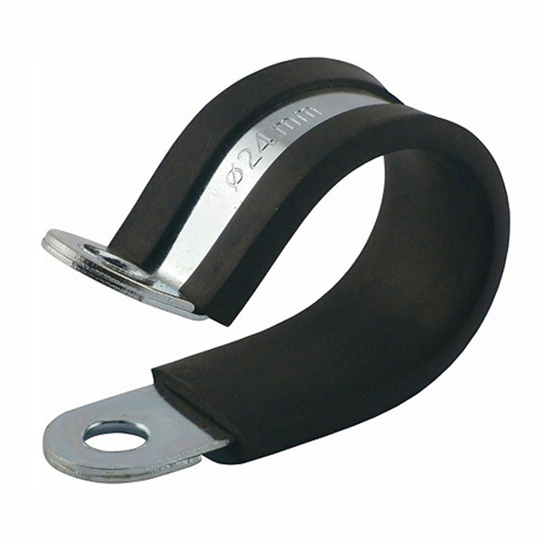 GALV P-CLIP C/W RUBBER 6mm GALV P-CLIP C/W RUBBER 6mm