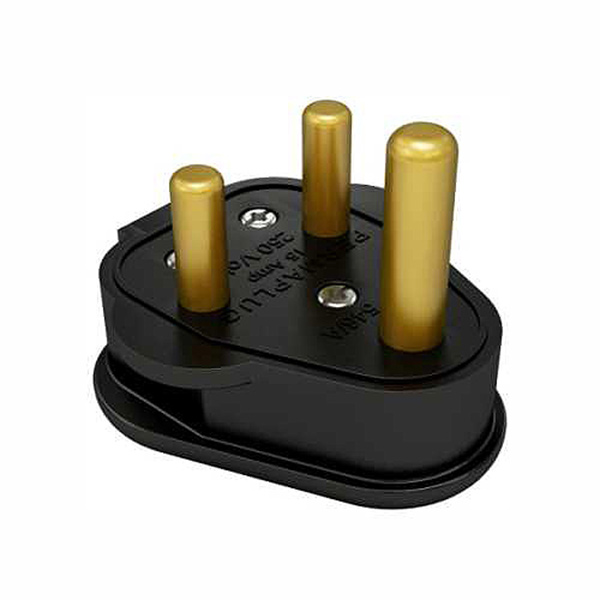 PLUG 16A 3PIN BLK RUBBER 1PC PLUG 16A 3PIN BLK RUBBER 1PC
