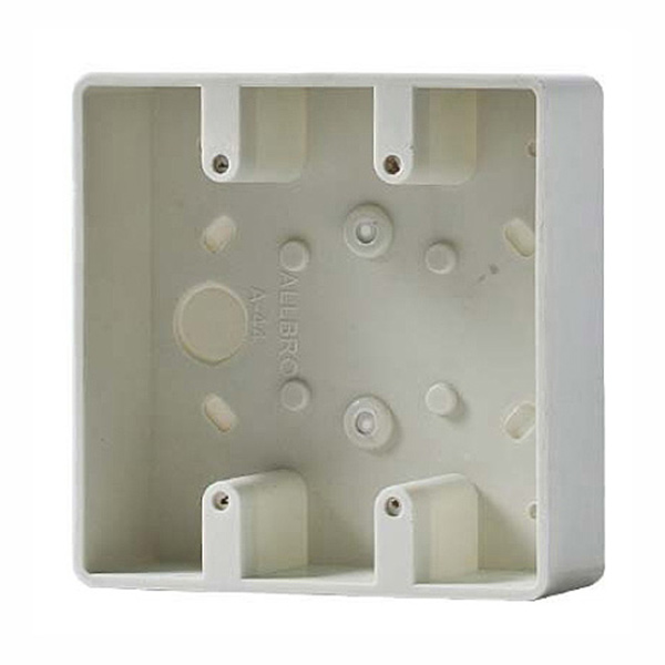 Wall box pvc 4x4 dbl flush Wall box pvc 4x4 dbl flush