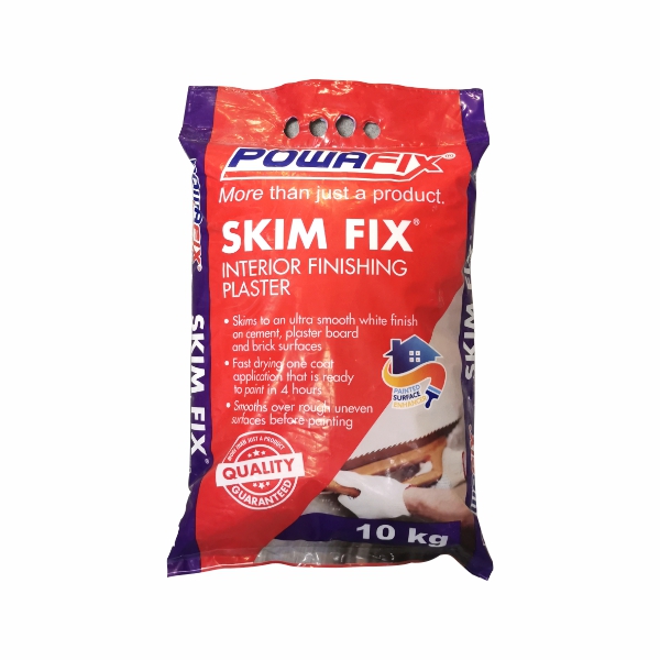 PLASTER SKIM FIX POWDER 10KG POWAFIX PLASTER SKIM FIX POWDER 10KG POWAFIX
