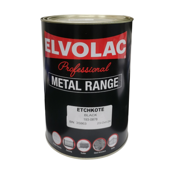 PRIMER ETCH BLACK 5LT ELVOLAC PRIMER ETCH BLACK 5LT ELVOLAC