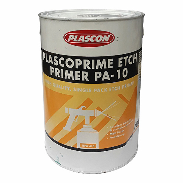 PRIMER ETCH RED 5LT PLASCON PA-10 PRIMER ETCH RED 5LT PLASCON PA-10