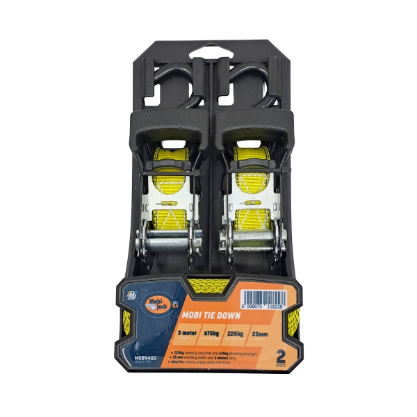RATCHET 2PC STRAP 25M X3 220KG MOBI RATCHET 2PC STRAP 25M X3 220KG MOBI