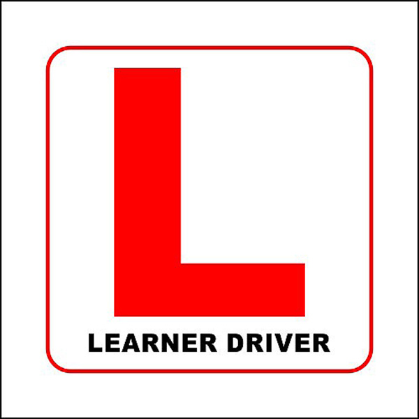 SIGN 150X150 VINYL LEARNER SIGN 150X150 VINYL LEARNER
