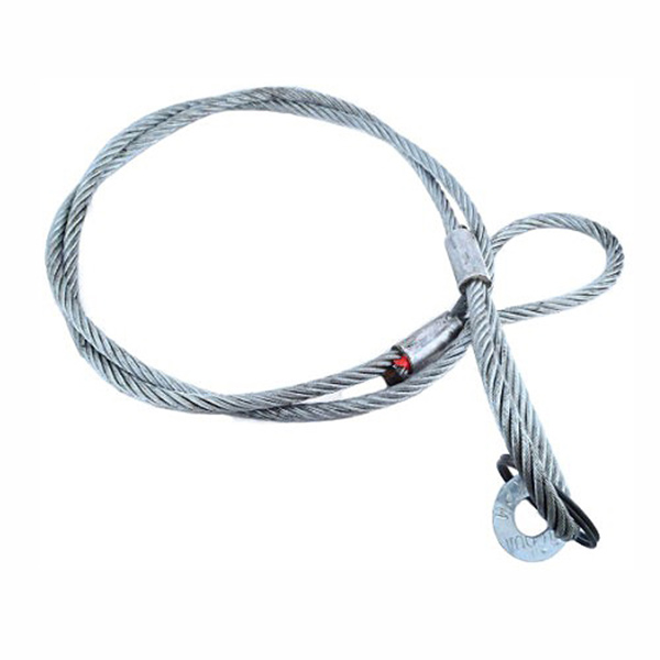 WIRE ROPE SLING 5MM X 700MM EYE TO EYE WIRE ROPE SLING 5MM X 700MM EYE TO EYE